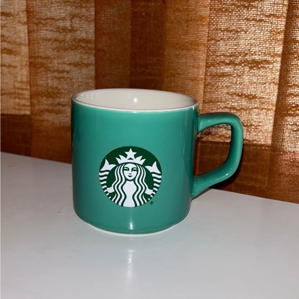 Green Starbucks mug set of 2